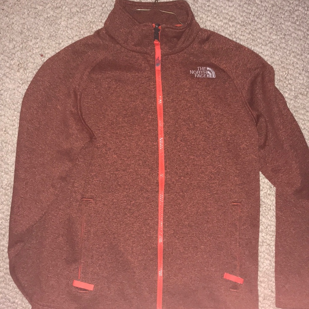 North Face full zip performance fleece Kids M